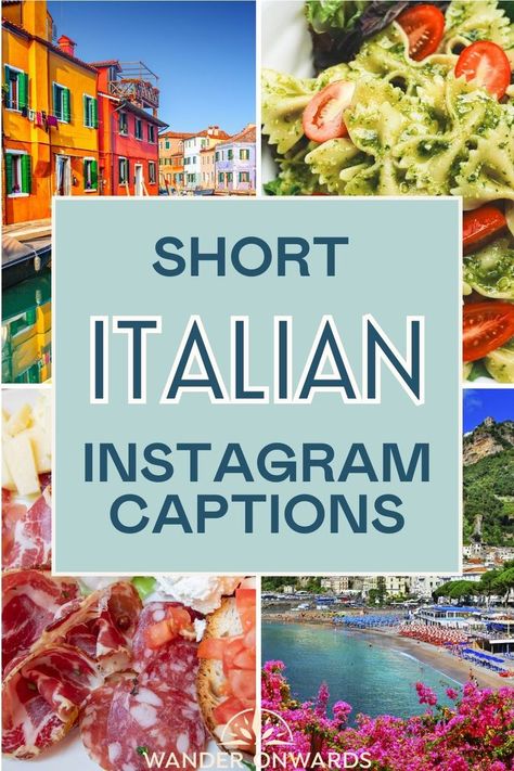 four pictures of Italy with a text overlay that says "Short Italian Instagram Captions" Italian Captions For Instagram, Italian Captions, Italian Puns, Italy Instagram Captions, Gelato Italy, Pun Quotes, Italy Instagram, Short Instagram Captions, Moving To Italy