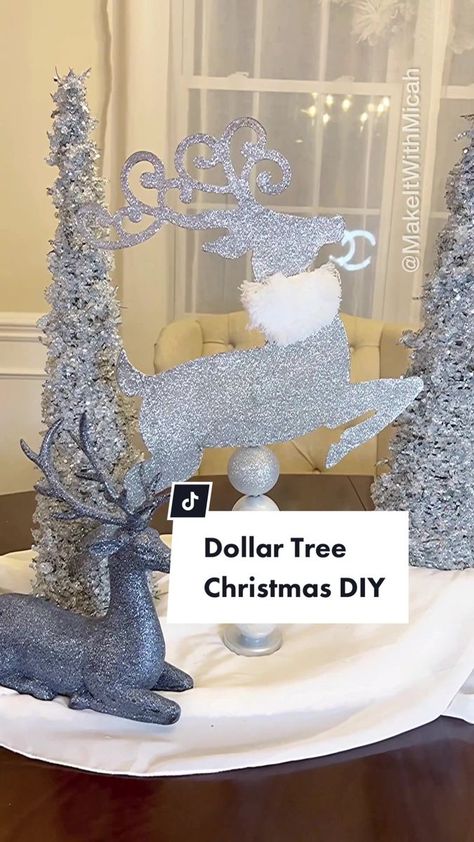 Diy Christmas Home Decor, Dollar Tree Diy Christmas, Diy Christmas Decorations For Home, Paint Sealant, Dollar Tree Finds, Reindeer Decorations, Dollar Tree Christmas, Christmas Home Decor, Tree Diy