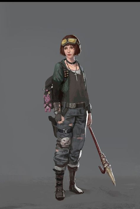 Not mine, saving 4 a board Zombie Apocalypse Survivor Concept Art, Survivor Character Design, Zombie Apocalypse Oc Art, Zombie Survivor Art, Zombie Apocalypse Character, Post Apocalyptic Character, Survival Character, Apocalypse Clothes, Apocalypse Stuff