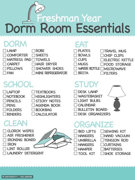 Are you a New Hen? Here's a dorm room essentials checklist to help you stay organized and figure out what you need for your freshman year!! Boy College Dorms, Room Essentials List, Dorm Room List, Vogue Decor, Dorm List, Dorm Room Essentials List, Dorm Room Necessities, College Dorm Checklist, Dorm Room Checklist