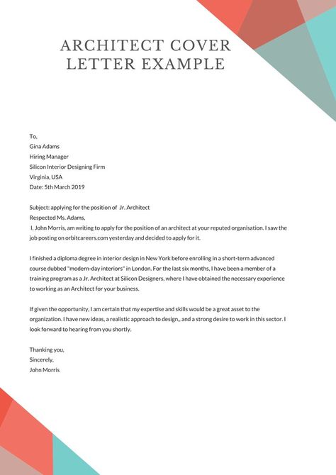 architect cover letter example template Cv Letter Example, Example Of Application Letter, Design Cv Template, Professional Resume Design, Architect Jobs, Job Letter, Architecture Jobs, Graphic Design Cv, Cover Letter Design