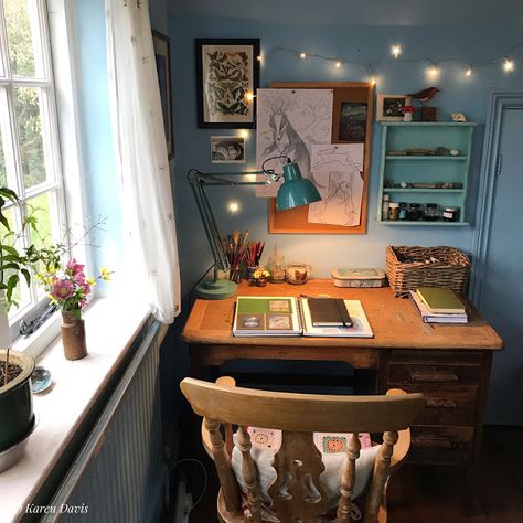 Moonlight and Hares: March Meet The Maker Part Three Candle Light Bath, Magic Inspiration, Nature Magic, Meet The Maker, Art Studio Room, Clean Space, Pallet Painting, Small Corner, Studio Room