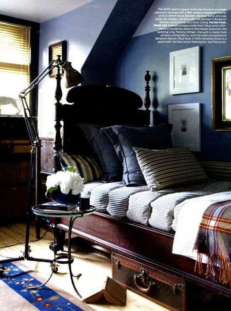 www.eyefordesignlfd.blogspot.com: Decorate In Ivy League Preppy Style Houses Ideas, Bedroom Vintage, Ivy League, Boy's Bedroom, Cheap Decor, Cheap Home Decor, Boy's Room, Guest Bedroom, British Style