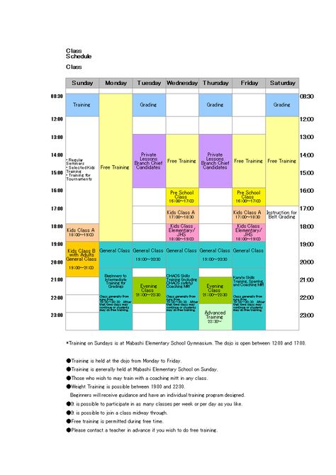 Elementary Class Schedule - How to create an Elementary Class Schedule ? Download this Elementary Class Schedule template now! Schedule Of Classes, Class Schedule Template, Outfits Baggy, Schedule Templates, School Schedule, Kids Training, Kids Class, Class Schedule, Schedule Template