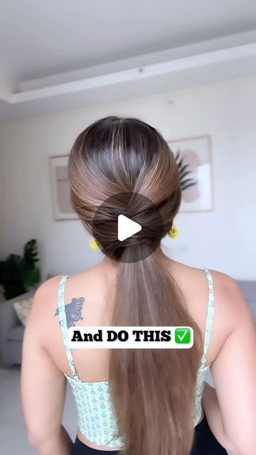 Shalini Samuel on Instagram: "Everyday Ponytail Hack 😻💚 . . . . #everydayhairstyle #pony #ponytail #ponytails #sleekponytail #ponytailstyle #hairhack #hairhack #hair #hairstyle #hairtutorial #easyhairstyles #quickhairstyles" 1 Ponytail Hairstyles, Poni Hairstyle Simple, Pony Tailed Hairstyle, Simple Ponytail Hairstyles, Everyday Ponytail, Ponytail Hack, Pony Hairstyles, Ponytail Hairstyles Easy, Simple Ponytails