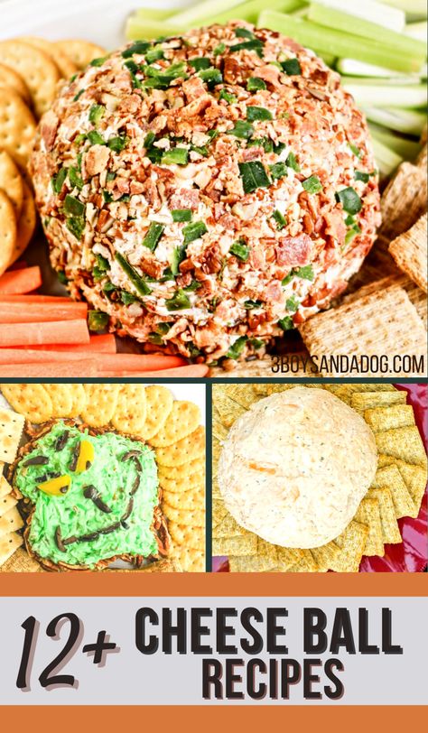 Any of these Cheese Ball Recipes would be perfect for game day, birthday parties, family gatherings, or easy appetizers. Hawaiian Cheese Ball Recipe, Crowd Pleasers Recipes, Buns Recipe Easy, Dessert Cheese Ball, Turkey Cheese Ball, Cheese Ball Recipes Easy, Cheese Ball Recipe, Cookout Side Dishes, Ball Recipes