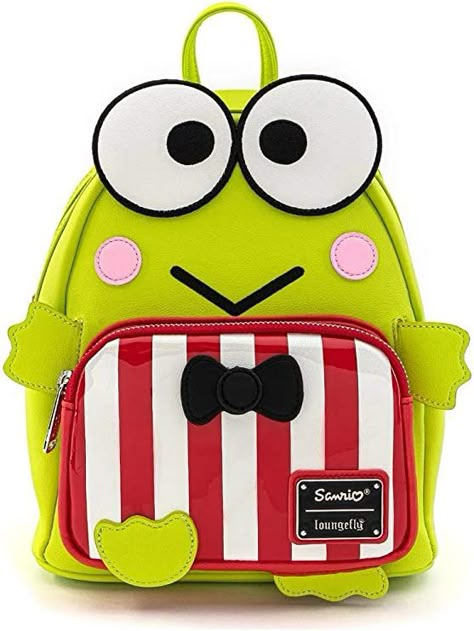 Kerropi Pfp, Amazon Backpacks, Keroppi Stuff, Frog Backpack, Hello Kitty Keroppi, Sanrio Keroppi, Sequin Backpack, Pvc Trim, Mini Mochila