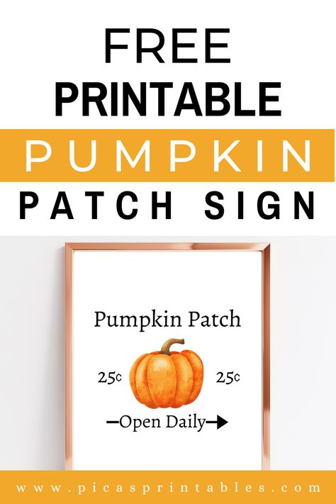 Get this FREE printable pumpkin patch sign for instant fall decor! Perfect for your autumn mantel, front porch, or harvest party. Easy to download and print at home on cardstock. Get ready for fall with this charming farmhouse-style pumpkin patch sign! Save for later! free printable fall farmhouse signs ,fall printable wall decor, thanksgiving printables, fall printable signs via @pica1903 Fall Decor Ideas For Outside, Room Fall Decor Ideas, Living Room Fall Decor Ideas, Autumn Mantel, Home Fall Decor Ideas, Free Valentine Svg Files, Room Fall Decor, Porch Fall Decor, Fall Pumpkin Patch