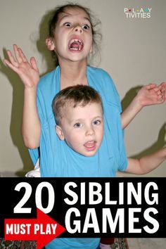 20 Sibling Games To Bond, Compete and Cooperate. These are the most fun, active and simple activities for kids perfect for siblings. Fun Games To Play With Siblings, Games To Play With Siblings, Sibling Questions, Sibling Games, Activities For Siblings, Sibling Activities, Sibling Bonding, Healthy Competition, Family Culture