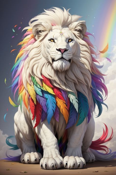 Lion Pics, Lion Live Wallpaper, Rainbow Lion, Angel Quotes, Spirit Animal Art, Gold Lion, Leo Zodiac, Dear Lord, Living Forever