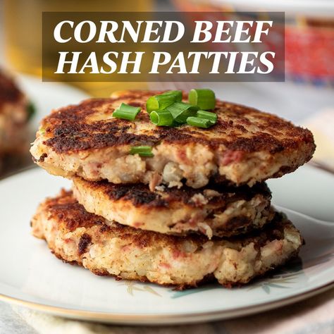 Hawaiian Corned Beef Patties, Corned Beef Hash Patties, Meat Patty Recipe, Beef Patty Recipe, Best Corned Beef, Corned Beef Hash Recipe, Beef Patties Recipes, Hawaiian Foods, Spaghetti With Ground Beef