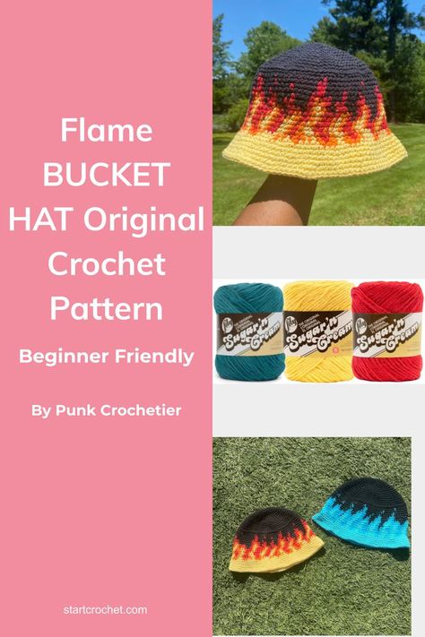 This is just about the hottest crochet bucket hat pattern! It is suitable for intermediate crocheters, is written in US crochet terms, and requires knowledge of tapestry crochet. A pixel grid graph is included! You'll also get a crochet bucket hat size chart with the pattern. #crochetbucket hat #crochetbuckethatpattern #crochetbuckethattutorial #crochetbuckethatideas #crochetbuckethatsizechart #crochethat #crochetideas #crochetsummer #summercrochet #crochetsummerhats #crochetsummerhatspattern Bucket Hat Pattern Free, Crochet Bucket Hat Pattern, Beanie Hat Crochet Pattern, Crochet Baby Cap, Crochet Bonnet, Crochet Newborn Hat, Bucket Hat Pattern, Crochet Summer Hats, Cap Ideas