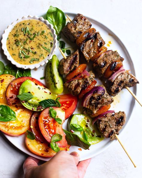 Mediterranean Steak Kabobs, Ground Lamb Skewers, Ground Lamb Kabobs, Lamb Kafta Kabob, Lamb Kefta Kabob, Lean Recipes, Burger Menu, Top Sirloin Steak, Beef Meatballs