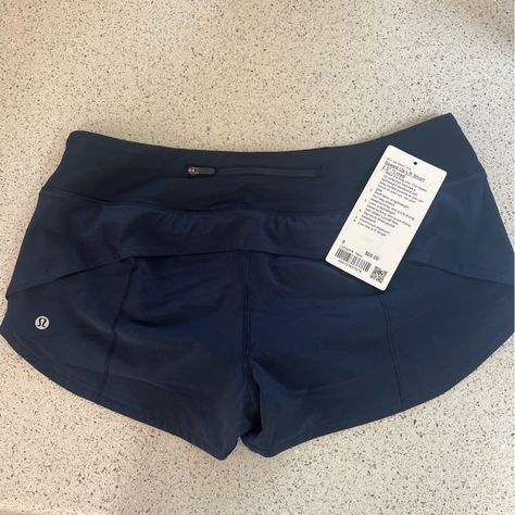 Lululemon Speed Up Shorts 2.5” Inseam True Navy Size 8 Brand New I Thought I Purchased My Size And Pulled The Tag Off. I Immediately Realized My Mistake And They Have Never Been Worn! Msrp $68 Lulumelon Shorts, Lululemon Speed Ups, Navy Lululemon Shorts, Navy Blue Lululemon Shorts, Lululemon Athletic Shorts With Built-in Shorts For Summer, Lululemon 2.5 Shorts, Blue Lululemon Shorts, Lululemon Speed Up Shorts 2.5, Lulu Lemon Shorts