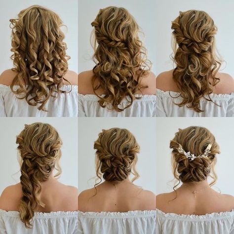 Cute Hairstyles For Curly Hair, Bridesmaid Hair Curly, Curly Bridal Hair, Curly Hair Up, Mother Of The Bride Hair, Curly Wedding Hair, Curly Hair Updo, Medium Curly Hair Styles, Hair Kids