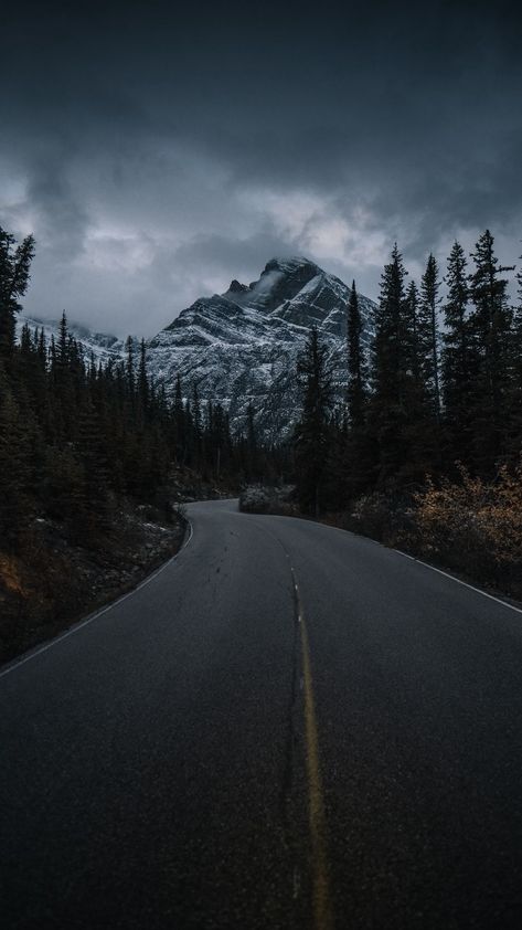 Gothic Background, Moody Wallpaper, Mountain Trees, Blowin' In The Wind, Clouds Landscape, Road Mountain, Black And White Landscape, Night Scenery, Best Iphone Wallpapers