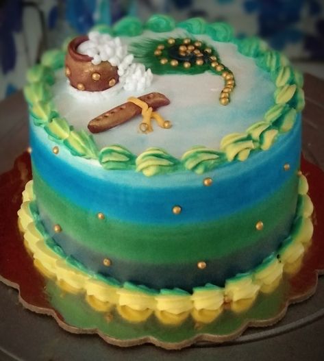 Janmashtami special cake...a little fondant used to give that look.. Janmashtami Cake Ideas, Krsna Art, Krishna Birthday, Janmashtami Special, Snapchat Questions, Boys First Birthday Cake, Decorating Frosting, Janmashtami Decoration, Cupcake Soap