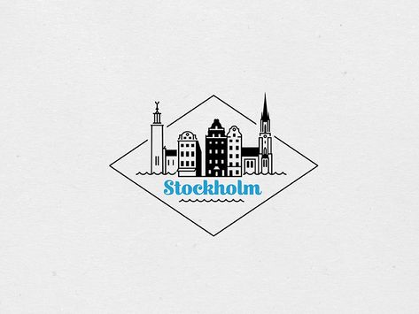 Destination Stamps Series: Stockholm Tattoo Stockholm, Stockholm City, Stockholm, Triangle Tattoo, Global Community, Creative Professional, Stamp, Tattoos