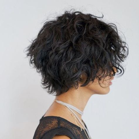 Short pixie cut Shag Haircut Ideas, Curly Crop, Haircut Tip, Short Curly Haircuts, Short Bob Haircuts, Shag Haircut, Curly Bob Hairstyles, Curly Hair Cuts, Short Curly Hair