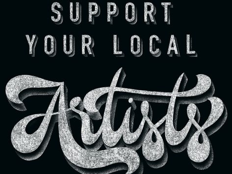 Support your local artists by Andrea Sanchez Arts Quotes, Portfolio Site, Support Local Artists, Ui Inspiration, Personal Portfolio, Shop Ideas, Design Typography, Shop Local, Ux Ui