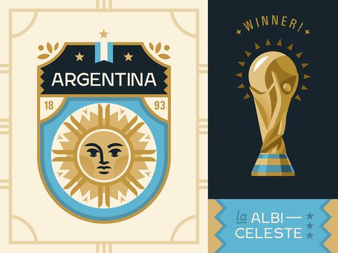 Argentina Logo, Beer Logo Design, World Cup Logo, Team Logo Design, Online Logo Design, Beer Logo, Logo Creation, Online Logo, Graphic Design Fun