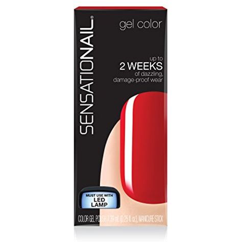 SensatioNail by Nailene Color Gel Polish, Scarlet Red, .25 fl oz by Jubujub ** To view further for this item, visit the image link. (This is an affiliate link) #NailPolish Sensationail Gel Polish, Nails At Home, Gel Color, Sangria, Gel Nail, Gel Nail Polish, Starter Kit, Beauty Nails, Nail Tips