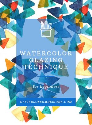 Watercolor Glazing Technique Outlined For Beginners Watercolor Glazing Technique, Watercolor Glazing, Watercolor Portrait Tutorial, Easy Wall Art, Watercolor Hand Lettering, Lettering Graphic Design, Portrait Tutorial, Glazing Techniques, Simple Wall Art