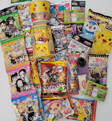 Anime Snacks, Japanese Candies, Pokemon Snacks, Japan Snacks, Snacks Candy, Best Christmas Toys, Winter Onederland Party, Japan Candy, Animal Crossing Fan Art