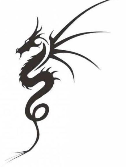 Dragon Henna Designs Simple, Simple Dragon Tattoo Men, Basic Dragon Tattoo, Dragon Simple Design, Dragon Tattoo Simple Minimalist, Men Tattoo Simple, Dragon Geometric Tattoo, Simple Dragon Design, Dragon Tattoo Easy Drawing