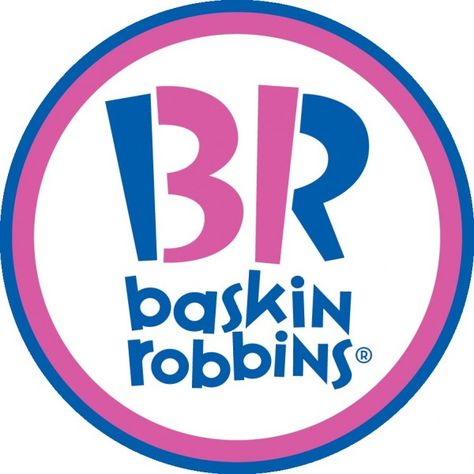 the logo of ice cream retailer Baskin-Robins also has a subtle hidden image.  The pink portions of the B and the R can also be read as the number 31.  Ice cream fans will recognize that Baskin-Robins is synonymous with the 31 different flavors of ice cream that it sells in its stores. Baskin Robbins Logo, Baskin Robbins Ice Cream, Ice Cream Logo, Clever Logo, Popular Logos, Famous Logos, Baskin Robbins, Hidden Messages, Secret Messages