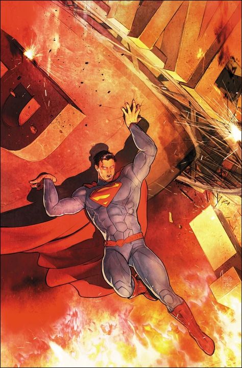 New 52 textless variant Mikel Janin, Superman Flying, Art Dc Comics, Superman Art, Adventures Of Superman, Superman Comic, Univers Dc, Superman Wonder Woman, Arte Dc Comics