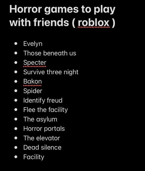 Roblox About Ideas, Roblox Multiplayer Horror Games, Really Scary Horror Games On Roblox To Play, Scariest Roblox Games, Best Roblox Horror Games, Roblox Best Games, Roblox Game Ideas To Make, Roblox Aesthetic Games, Online Games Aesthetic