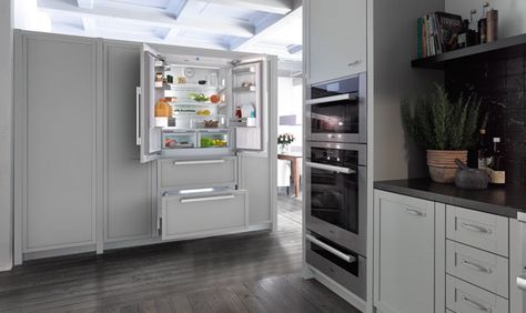 Miele Refrigerator, Miele Kitchen, Integrated Refrigerator, Kitchen Suite, Bottom Freezer Refrigerator, Kitchen Appliance Packages, Refrigerator Drawers, Bottom Freezer, Door Shelves