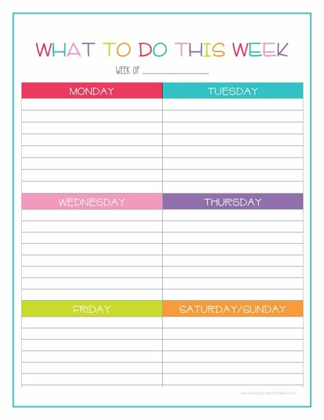 25 Free Weekly To Do List Printables | Simply Love Printables School Trip Packing List, Journaling Vision Board, Free Printable Weekly Calendar, Weekly To Do List Template, School To Do List, Free To Do List, School Supply List, Master To Do List, To Do List Weekly