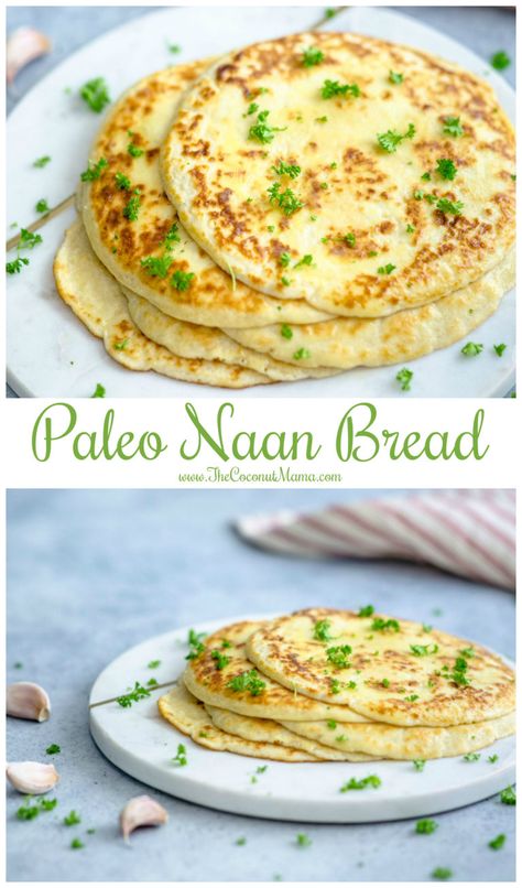 Paleo Naan Bread, Paleo Naan, Naan Bread Recipe, Pain Naan, Keto Bread Recipe, Keto Banana Bread, Recipes With Naan Bread, Best Keto Bread, Bread Alternatives