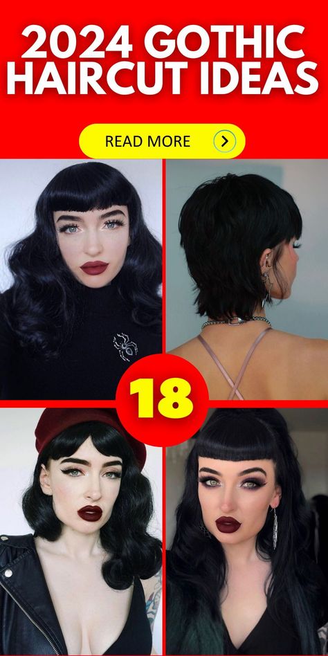 Mall Goth Meets 2024: There's a nod to the iconic mall goth style in the goth haircut 2024 trends. Short fluffy cuts, reminiscent of the late 90s and early 2000s, combine with modern aesthetics like shaved sides and short bangs, making for a look that's both nostalgic and fresh. Goth Haircut Long, Shaved Sides With Bangs, Goth Haircuts, Goth Haircut, Goth Bangs, Pin Up Bangs, Elder Goth, Edgy Bangs, Hairstyle 2024