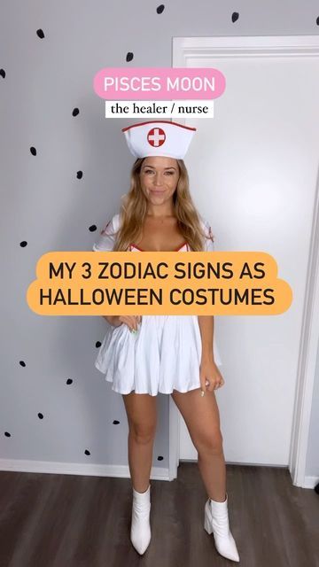 ✨leah “L” knauer 💕🔮 spelle woods✨ on Instagram: "Tbh nothing is scarier than a Gemini 🤣🤣🤣 jk jk (or am I???) 🕷👻 Do this trend and tag me in it! I’d love to see your 3 signs as Halloween costumes" Gemini Halloween Costume, Pisces Moon, D Love, Halloween Costume, See You, Zodiac Signs, Halloween Costumes, Signs, Halloween