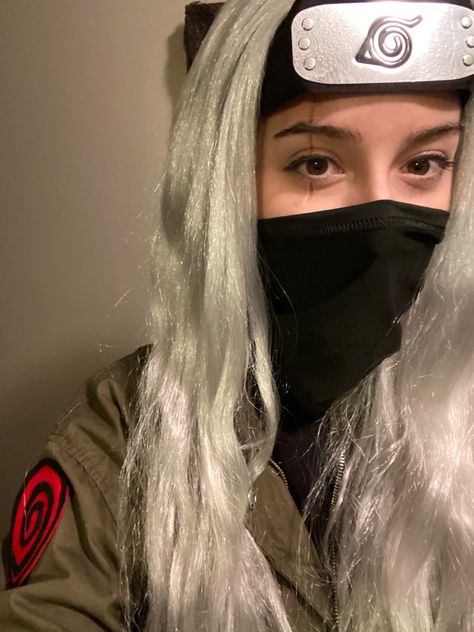 Kakashi Unmasked, Kakashi Costume, Diy Costume, Naruto Cosplay, Kakashi Hatake, Anime Cosplay, Diy Costumes, Halloween Ideas, Cosplay Anime