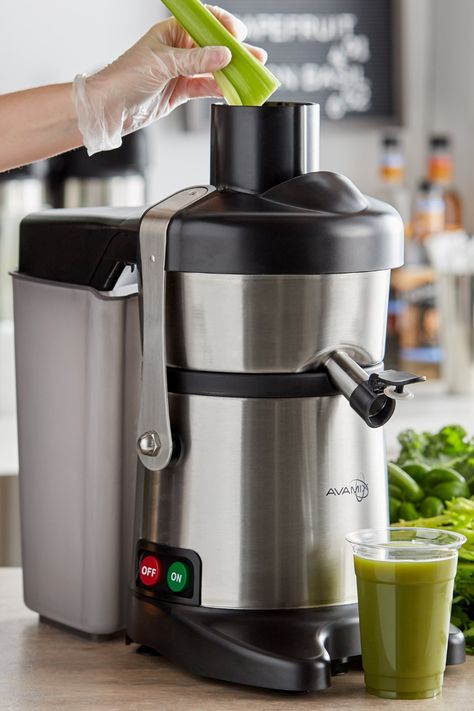 Looking to add more fruits and veggies to your diet in 2022? A juice extractor is an easy way to drink a large amount of healthy produce at once. Whether making celery, carrot, apple, or any of your other favorite juicing recipes, you can count on a juice extractor to assist you with your new healthy habits. Rainforest Restaurant, Juice Blends, Commercial Juicer, Juice Machine, Green Monday, Bar Equipment, African Symbols, Commercial Kitchen Equipment, Smoothie Bar