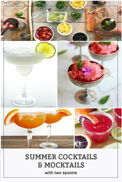 Good Food Reads: Cocktails & Mocktails.  All of the best summer drinks in one easy location!  #cocktails #mocktails #summerdrinks #goodfoodreads #WithTwoSpoons #reciperoundup Best Summer Drinks, Pitcher Drinks, Cocktails And Mocktails, Fun Summer Drinks, Coffee Party, Liqueurs Recipes, Happy Hour Cocktails, Refreshing Drinks Recipes, Fancy Cocktails