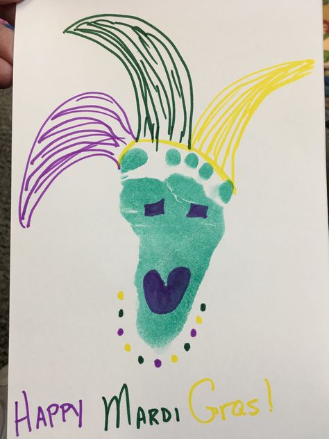 Mardi Gras Handprint Crafts, Mardi Gras Activities For Toddlers, Mardi Gras Toddler Crafts, Preschool Mardi Gras Crafts, Mardi Gras Kids Crafts, Mardi Gras Crafts For Kids Preschool, Mardi Gras Crafts For Toddlers, Mardi Gras Preschool, Mardi Gras Activities For Kids