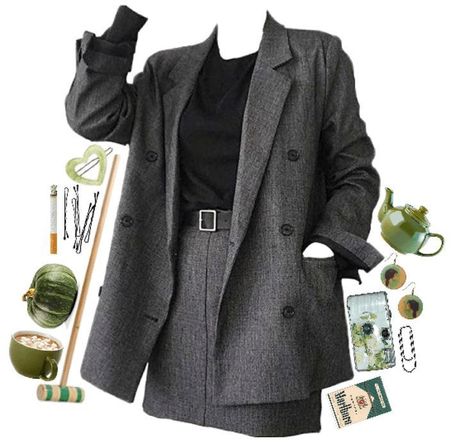 6th Form Outfits, Heather Duke, Dark Academia Fashion Pants, Form Outfits, Sixth Form Outfits, Dark Academia Outfit, 6th Form, Outfit Polyvore, Academia Outfits