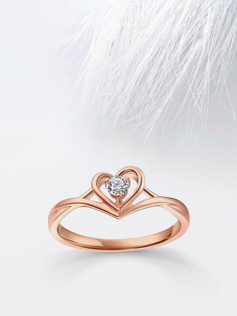 Heart infinity ring