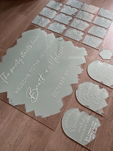 Table Number Acrylic Sign, Diy Wedding Decorations With Cricut, Wedding Table Numbers Cricut, Wedding Cricut Projects Decor, Wedding Decorations Cricut, Tables Numbers Wedding, Wedding Signage Table Numbers, Cricut Table Decorations, Cricut Wedding Table Numbers