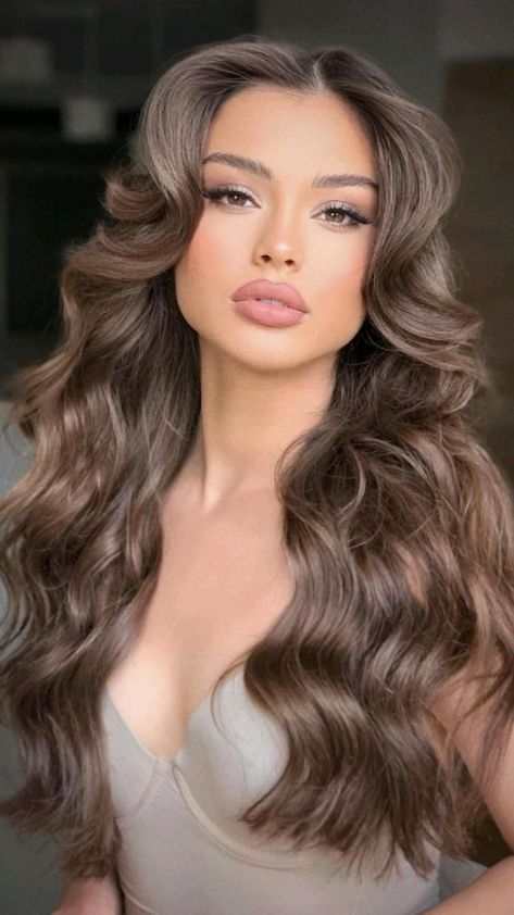 #BEAUTY ,#REALATIONSHIPS #Fashion #Outfits #SUMMER Outfits #Animals Prom Hait, Pageant Hairstyles For Long Hair, Bridal Curls Down, Volume Bridal Hair, Hairstyles Official, Pageant Hairstyles, Curled Wedding Hair, Hollywood Glam Hair, Bride Makeup Natural