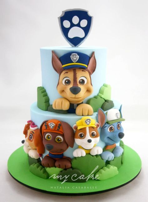 Paw Patrol Cake Paw Patrol Birthday Cake Boys, Paw Patrol Birthday Party Cake, Paw Patrol Birthday Theme, Paw Patrol Birthday Cake, 4th Birthday Cakes, 3rd Birthday Cakes, Paw Patrol Cake, Paw Patrol Birthday Party, Paw Patrol Party