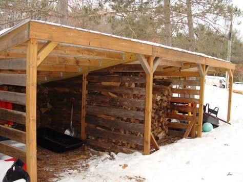 Wood Storage Lean To, Free Standing Lean To, Wood Shed Lean To, Lean To Wood Shed Firewood Storage, Wood Sheds Firewood Diy, Firewood Shed Pallets, Lean To Storage, Pallet Wood Shed Firewood, Corrugated Plastic Roofing