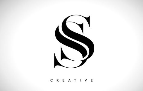 SS Artistic Letter Logo Design with Serif Font in Black and White Colors Vector Illustration S S Logo Design Letter, S S Logo, Ss Logo Design Style, Ss Logo Design, Best Hobbies For Men, Ss Logo, Initials Logo Design, Mermaid Wallpapers, S Logo Design