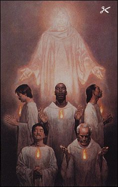 Keepers of the Flame by Thomas Blackshear. My all time favorite Christian artist. Thomas Blackshear, Biblical Artwork, Bible Artwork, Luke 2, Prophetic Art, Credit Tips, Afrocentric Art, Biblical Art, Black Art Pictures