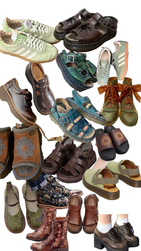 Indie Shoes Aesthetic, Earthy Shoes, Cottagecore Shoes, Colorado Fits, Hippie Shoes, Bohemian Shoes, Dream Shoe, Boho Shoes, Earthy Style